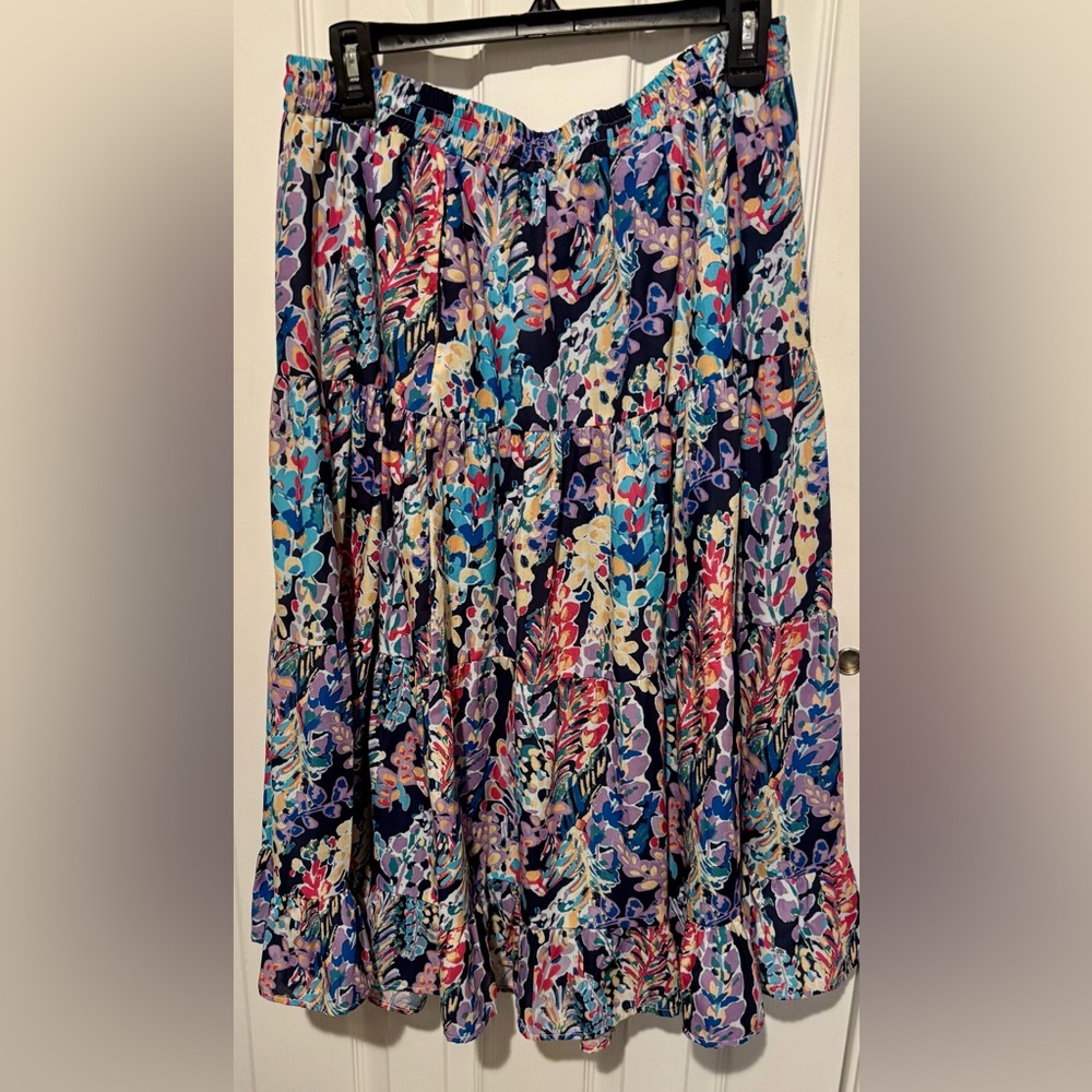 Aqua brand Multicolor Gathered Skirt
